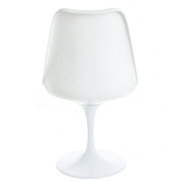 White and Soft Pink Chenille Chelsea Side Chair