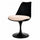 Black and Soft Pink Chenille Chelsea Side Chair