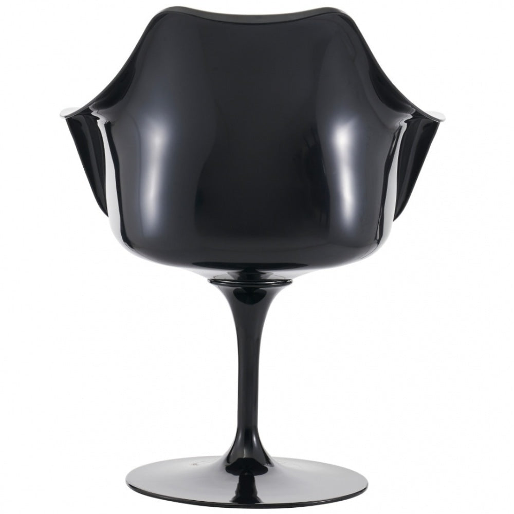 Black and Sunflower Yellow Chenille Chelsea Armchair