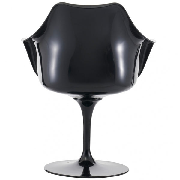 Black and Soft Pink Chenille Chelsea Armchair